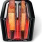 Philips Viva HD2637/90 Broodrooster met Extra Brede Sleuven - Zwart - MR commerce