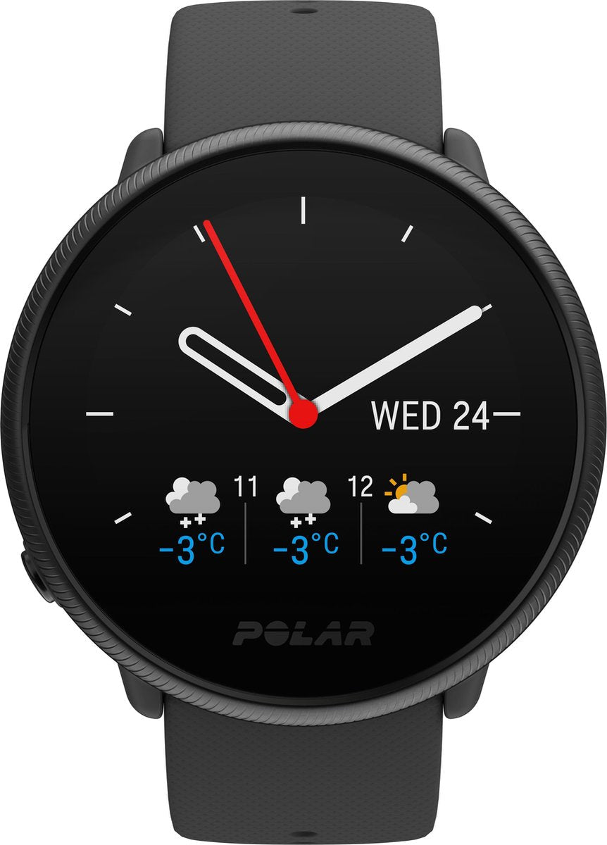 Polar Ignite 2 Fitness Smartwatch met GPS Hartslag Sleep Tracking Zwart/Parel S - L - MR commerce