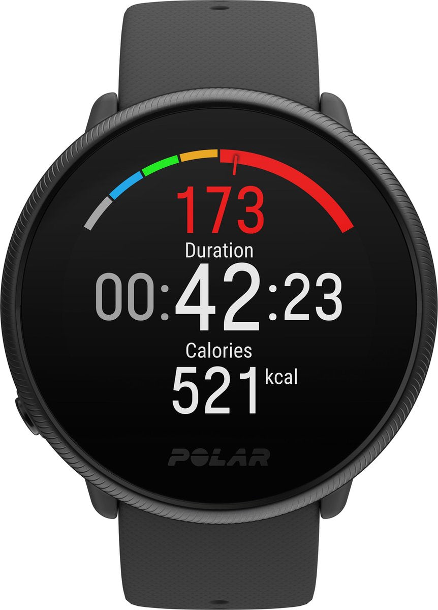 Polar Ignite 2 Fitness Smartwatch met GPS Hartslag Sleep Tracking Zwart/Parel S - L - MR commerce