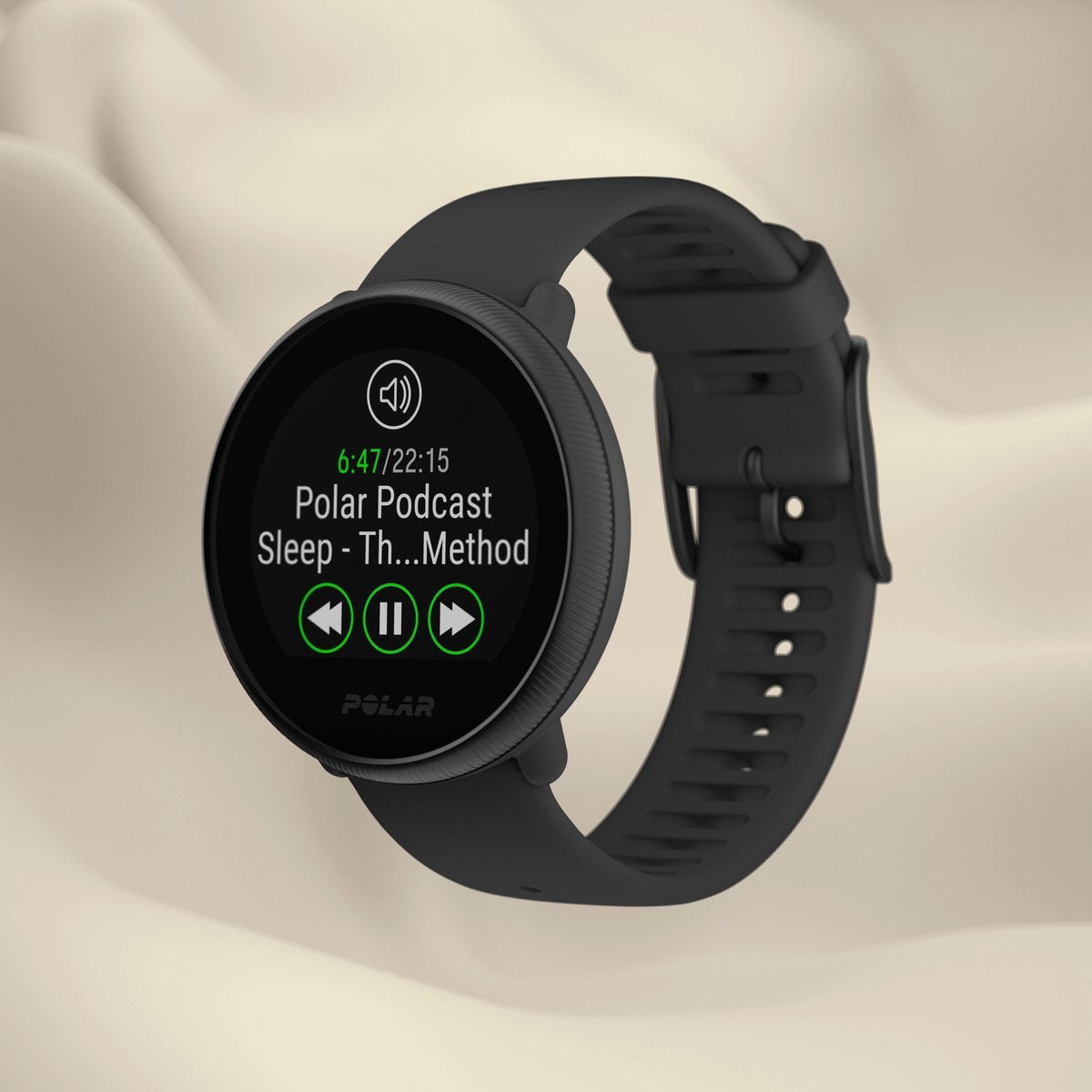 Polar Ignite 2 Fitness Smartwatch met GPS Hartslag Sleep Tracking Zwart/Parel S - L - MR commerce