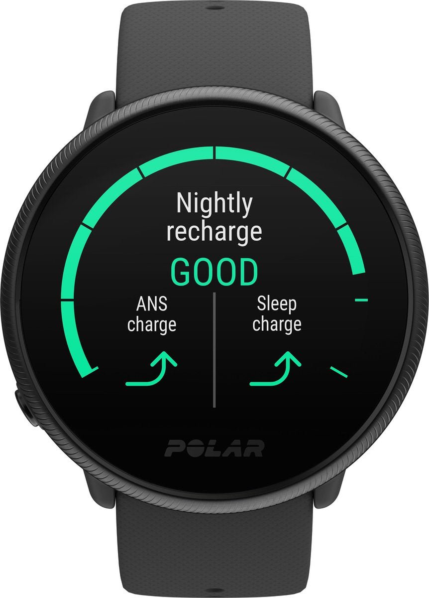 Polar Ignite 2 Fitness Smartwatch met GPS Hartslag Sleep Tracking Zwart/Parel S - L - MR commerce