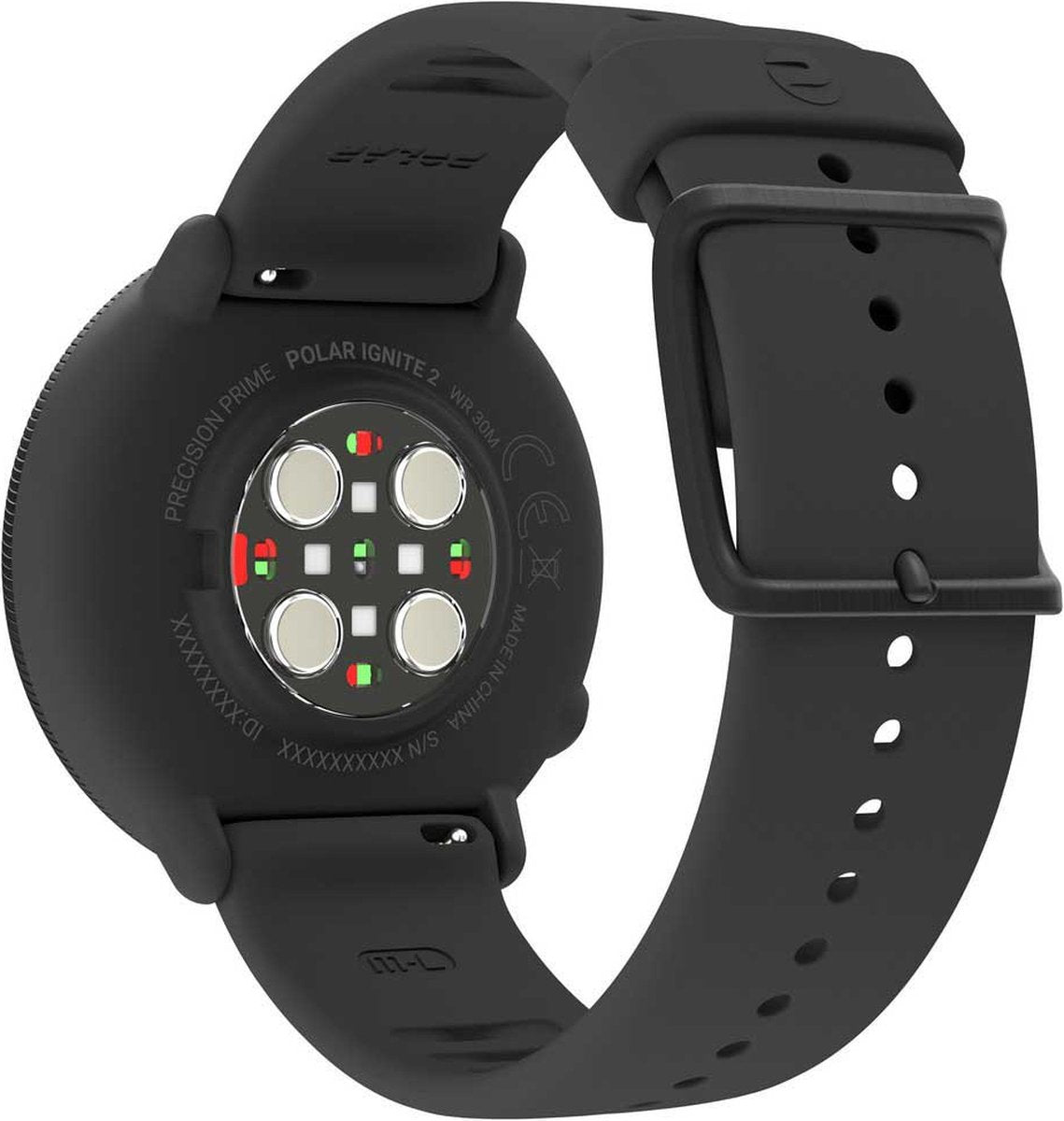 Polar Ignite 2 Fitness Smartwatch met GPS Hartslag Sleep Tracking Zwart/Parel S - L - MR commerce