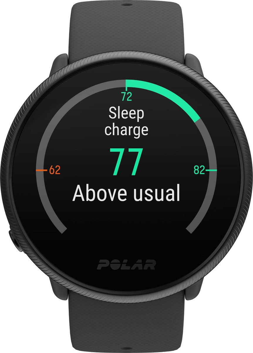 Polar Ignite 2 Fitness Smartwatch met GPS Hartslag Sleep Tracking Zwart/Parel S - L - MR commerce