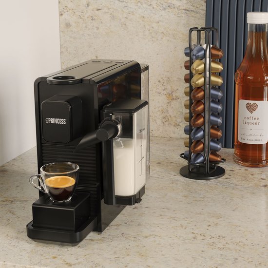 Princess 249455 Capsule Koffiemachine met Melkopschuimer voor Nespresso - MR commerce