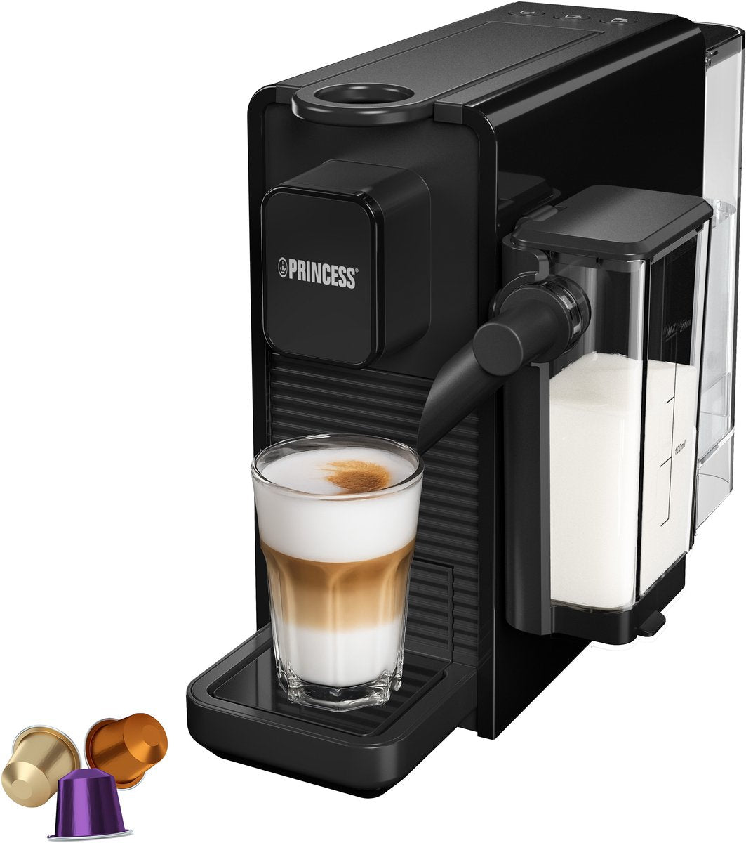 Princess 249455 Capsule Koffiemachine met Melkopschuimer voor Nespresso - MR commerce