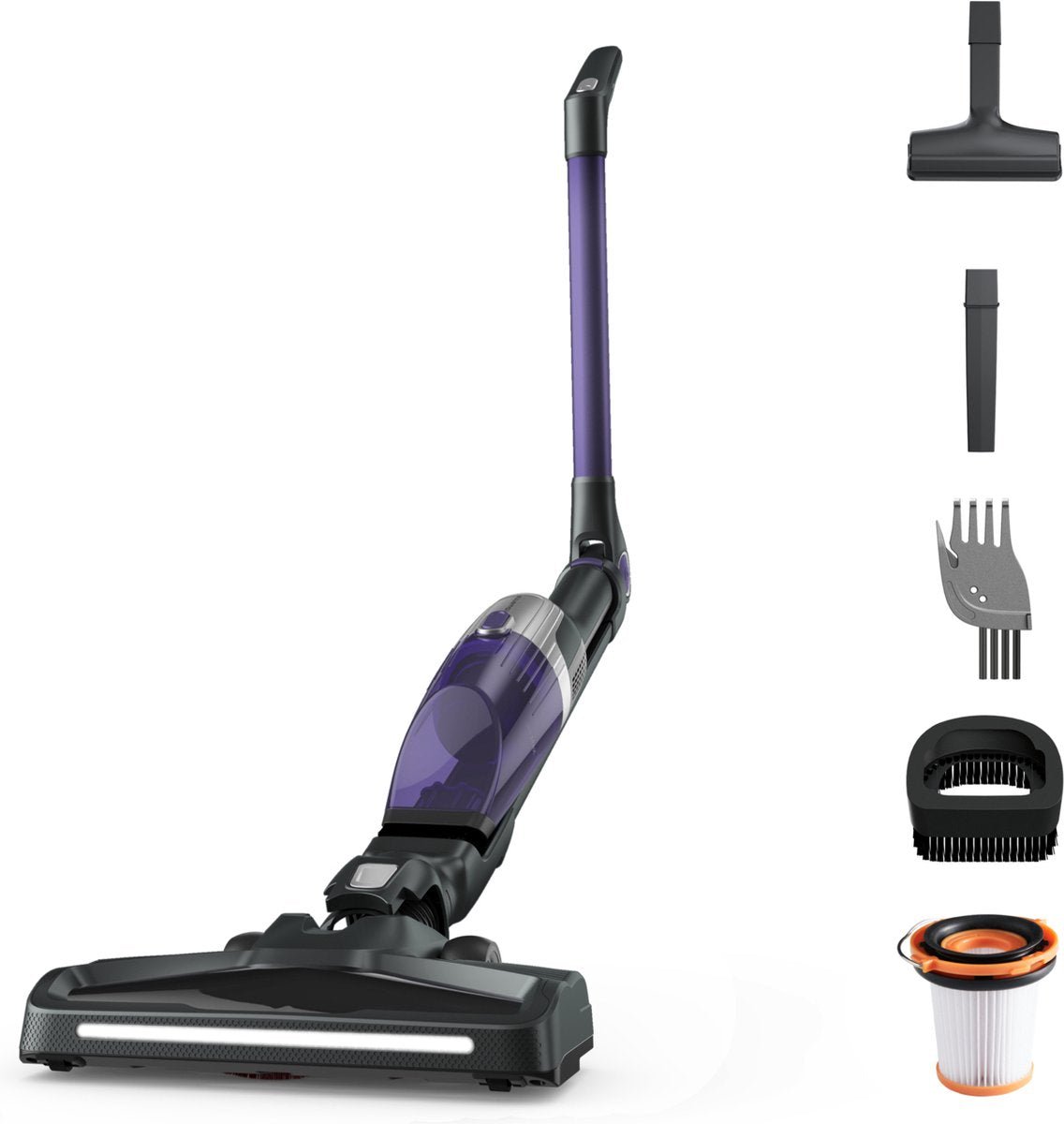 Rowenta X - Trem Compact RH1238 Draadloze Steelstofzuiger - 2 - in - 1 met LED - Zuigmond - MR commerce