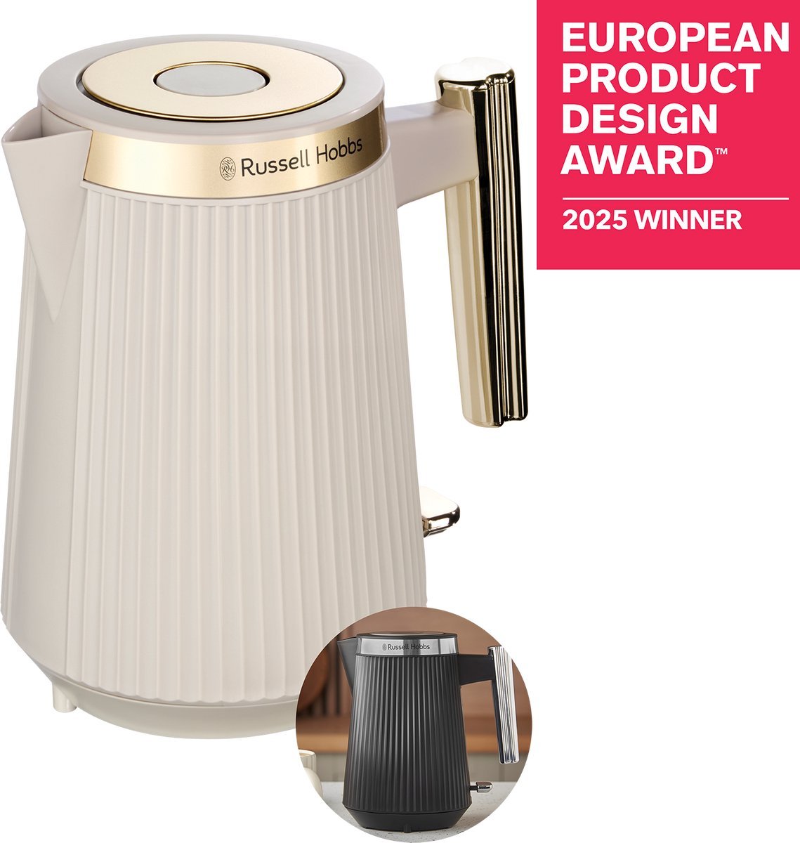 Russell Hobbs Brontë Waterkoker 26750-70 1.7L 2400W Zwart - MR commerce