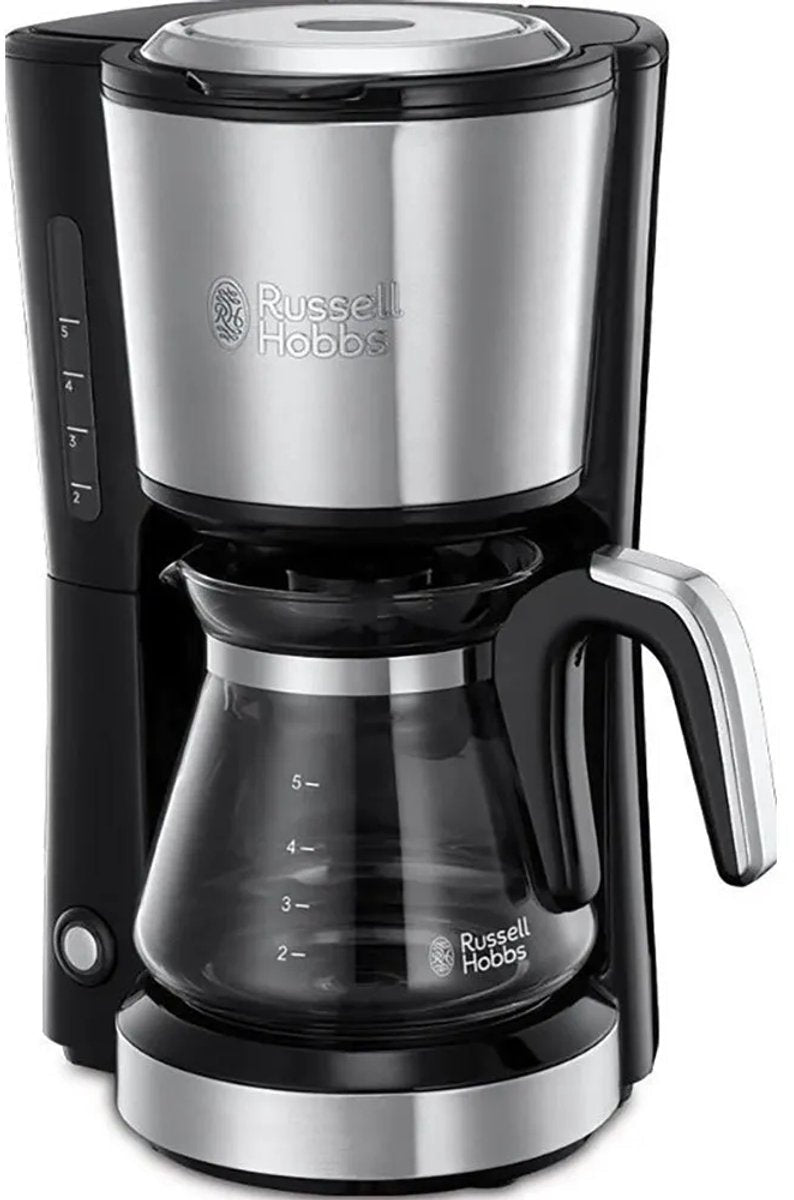 Russell Hobbs Compact Home Koffiezetapparaat Zilver 740ml Glazen Kan 24210 - 56 - MR commerce
