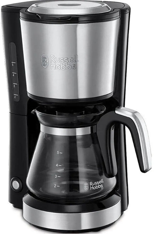 Russell Hobbs Compact Home Koffiezetapparaat Zilver 740ml Glazen Kan 24210 - 56 - MR commerce