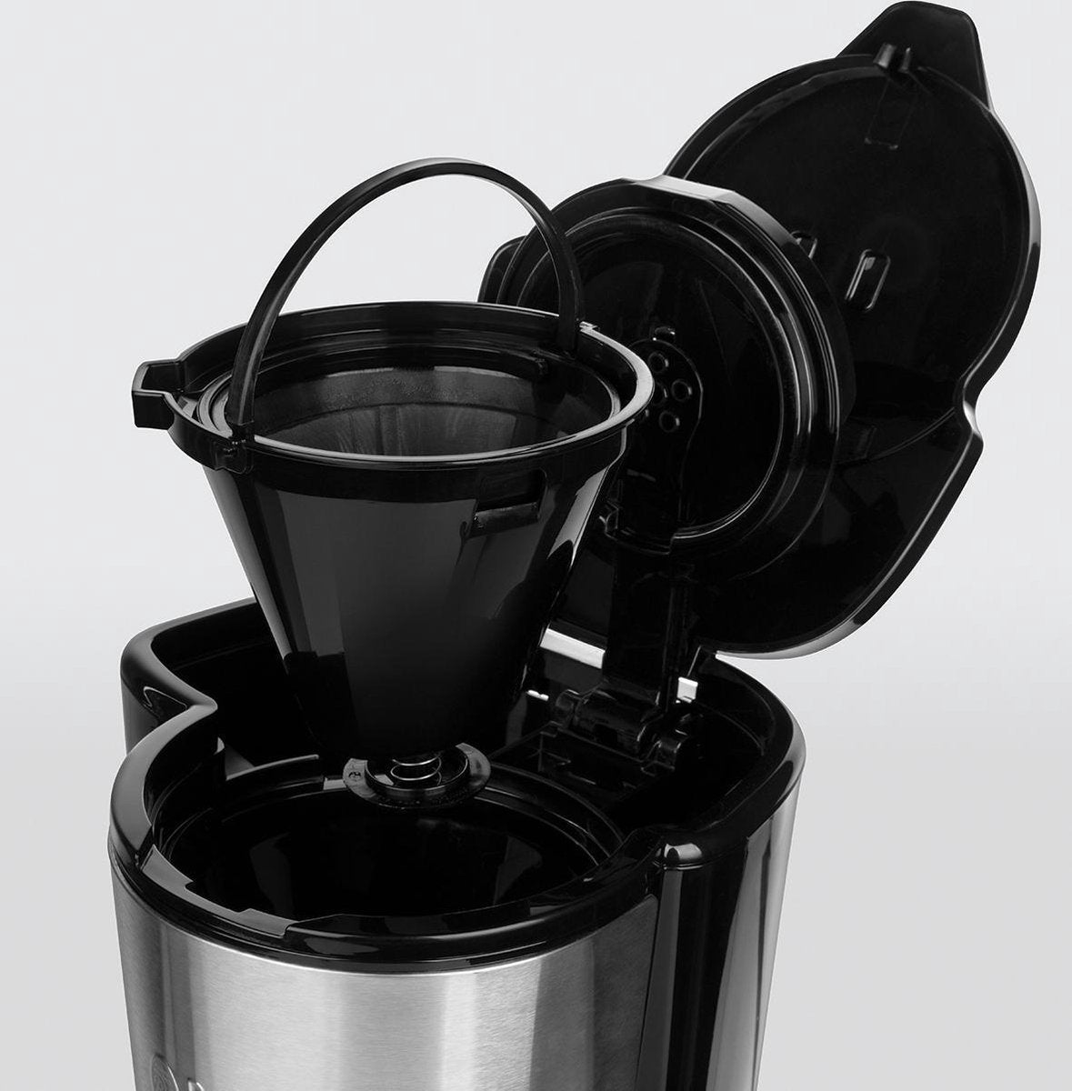 Russell Hobbs Compact Home Koffiezetapparaat Zilver 740ml Glazen Kan 24210 - 56 - MR commerce