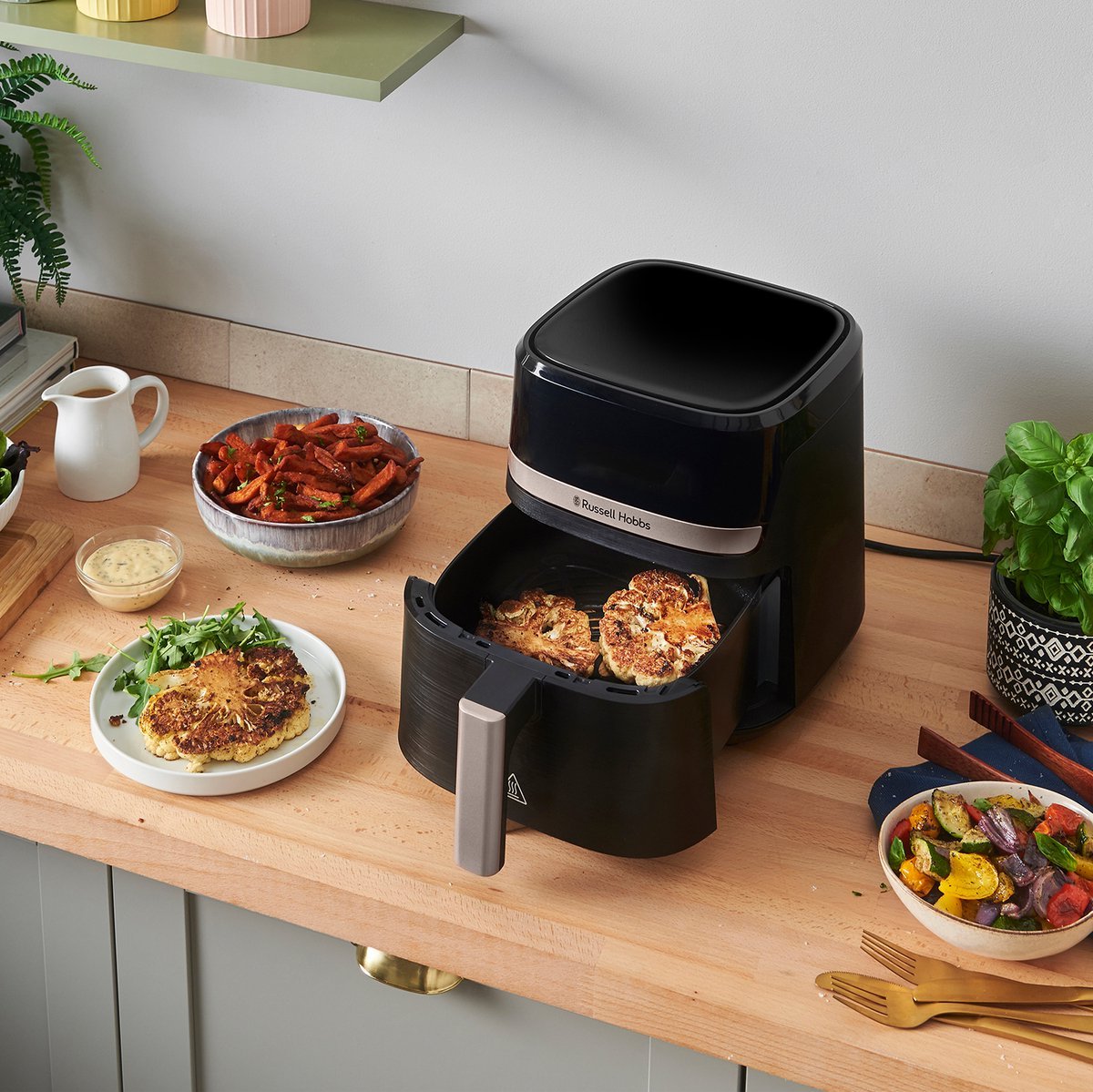 Russell Hobbs Satisfry Airfryer 4.3L Heteluchtfriteuse met 9 Programma's - MR commerce