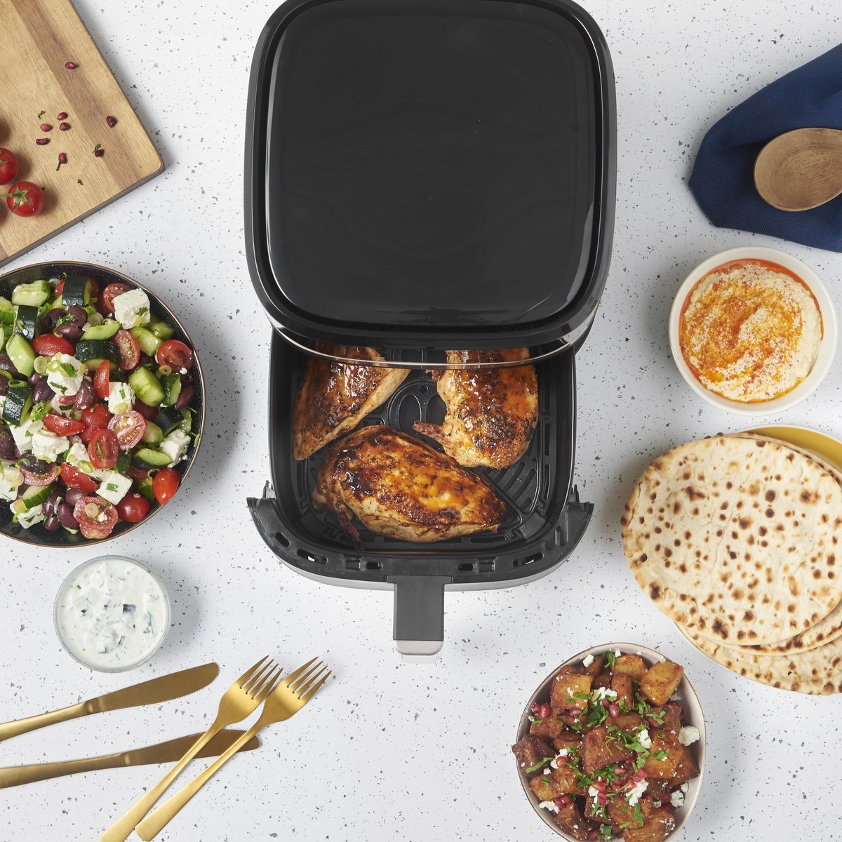 Russell Hobbs Satisfry Airfryer 4.3L Heteluchtfriteuse met 9 Programma's - MR commerce