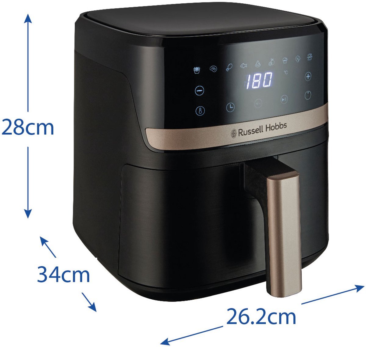 Russell Hobbs Satisfry Airfryer 4.3L Heteluchtfriteuse met 9 Programma's - MR commerce