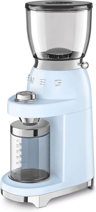 Smeg CGF01 Elektrische Koffiemolen met 30 Maalstanden Pastelblauw - MR commerce