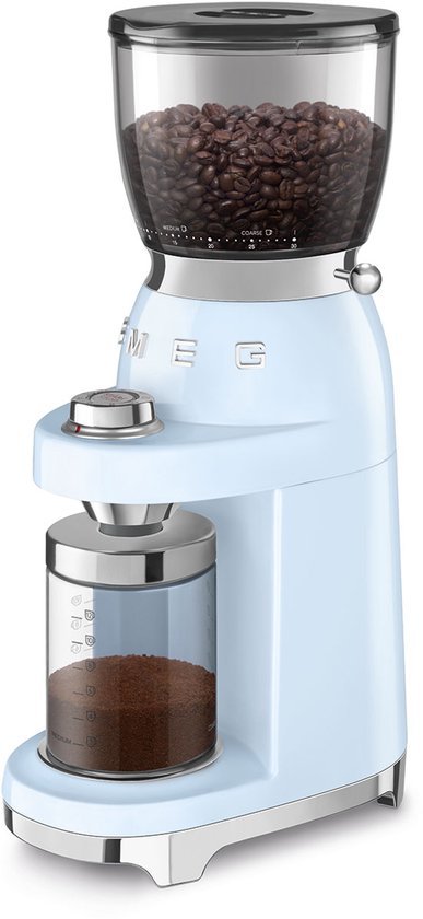 Smeg CGF01 Elektrische Koffiemolen met 30 Maalstanden Pastelblauw - MR commerce