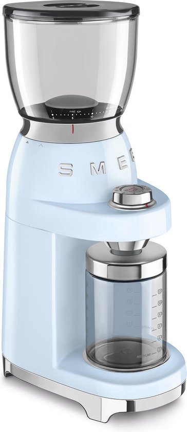 Smeg CGF01 Elektrische Koffiemolen met 30 Maalstanden Pastelblauw - MR commerce