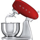 Smeg SMF02RDEU Keukenmachine 800W 4.8L RVS Mengkom Rood - MR commerce