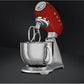 Smeg SMF02RDEU Keukenmachine 800W 4.8L RVS Mengkom Rood - MR commerce
