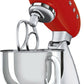 Smeg SMF02RDEU Keukenmachine 800W 4.8L RVS Mengkom Rood - MR commerce