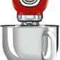 Smeg SMF02RDEU Keukenmachine 800W 4.8L RVS Mengkom Rood - MR commerce