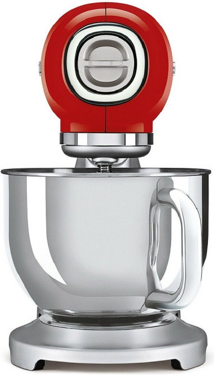 Smeg SMF02RDEU Keukenmachine 800W 4.8L RVS Mengkom Rood - MR commerce