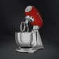 Smeg SMF02RDEU Keukenmachine 800W 4.8L RVS Mengkom Rood - MR commerce