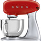 Smeg SMF02RDEU Keukenmachine 800W 4.8L RVS Mengkom Rood - MR commerce