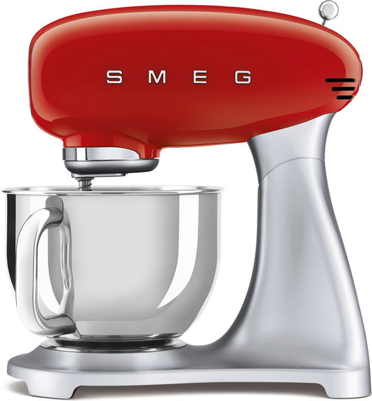 Smeg SMF02RDEU Keukenmachine 800W 4.8L RVS Mengkom Rood - MR commerce