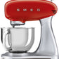 Smeg SMF02RDEU Keukenmachine 800W 4.8L RVS Mengkom Rood - MR commerce