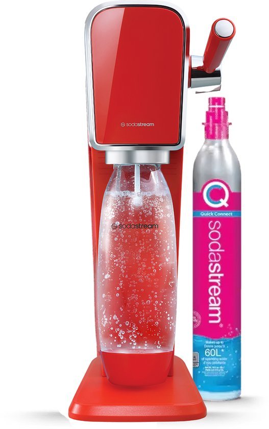 SodaStream Art Bruiswatermaker - Mandarin Rood - Inclusief CO2 - cilinder en Fles - MR commerce