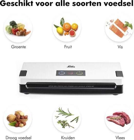 Solis Vac Quick 576 Volautomatische Vacumeermachine met Slangaansluiting Wit voor Voedsel - MR commerce