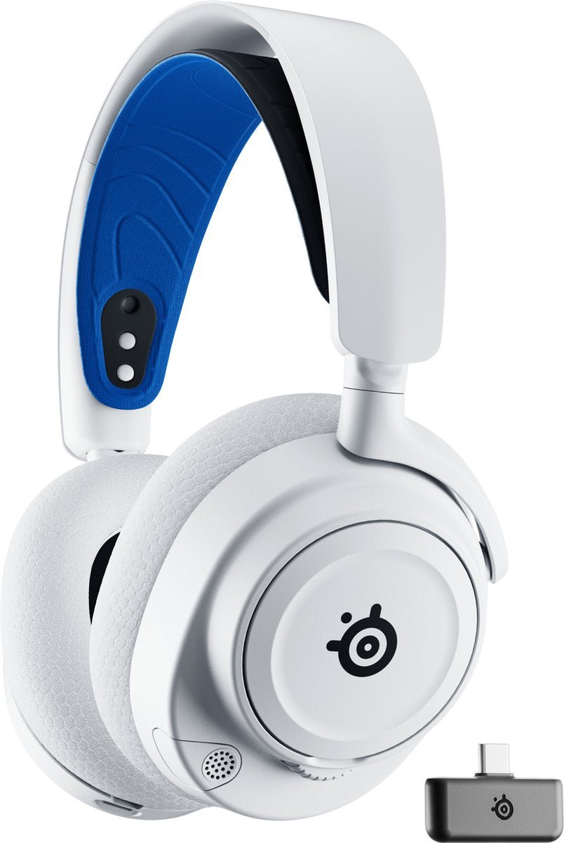 SteelSeries Arctis Nova 7P Draadloze Gaming Headset voor PlayStation - Wit - MR commerce