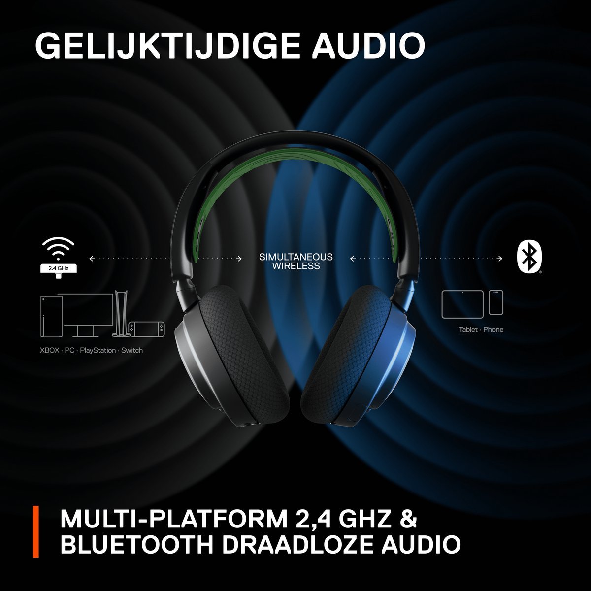 SteelSeries Arctis Nova 7X Draadloze Gaming Headset Zwart Xbox Consoles - MR commerce