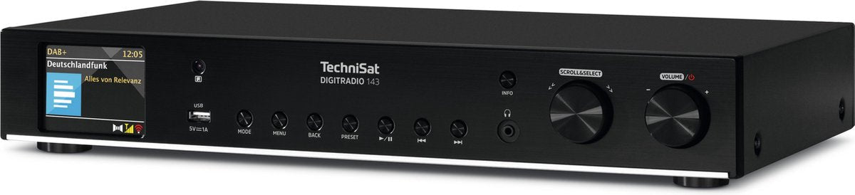 Technisat Digitradio 143 (V3) Zwart Hi - Fi Module: Digitale Radio en Streaming Tuner - MR commerce