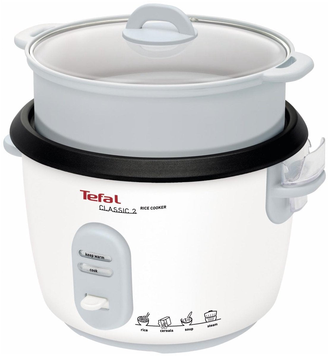 Tefal Classic 2 Rijstkoker 1.8L Wit met Warmhoudfunctie en Antiaanbaklaag - MR commerce