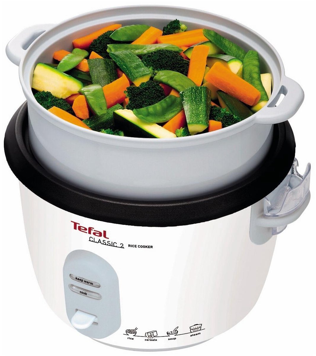 Tefal Classic 2 Rijstkoker 1.8L Wit met Warmhoudfunctie en Antiaanbaklaag - MR commerce
