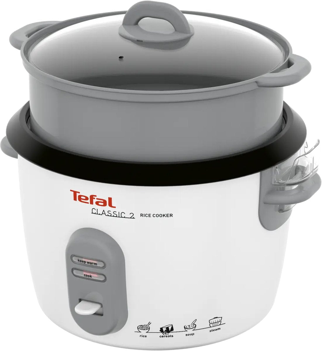 Tefal Classic 2 Rijstkoker 1.8L Wit met Warmhoudfunctie en Antiaanbaklaag - MR commerce