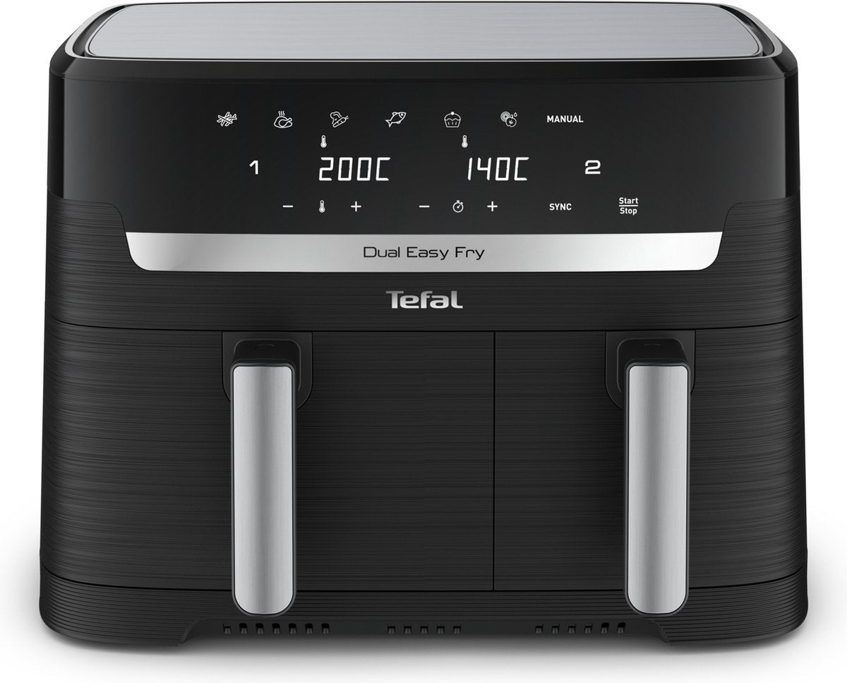 Tefal Dual Easy Fry & Grill EY9018 Heteluchtfriteuse 8.3L Zwart - MR commerce