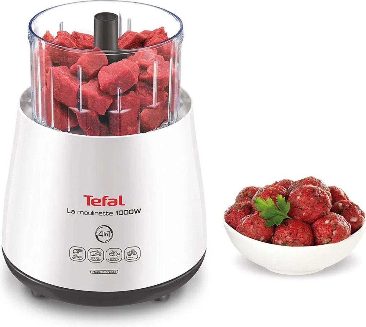 Tefal La Moulinette DPA 130 Hakmolen - 1000W - 300ml - Wit - MR commerce