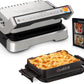 Tefal OptiGrill 2in1 GC772D Intelligente Contactgrill en BBQ, Vaatwasserbestendig RVS - MR commerce