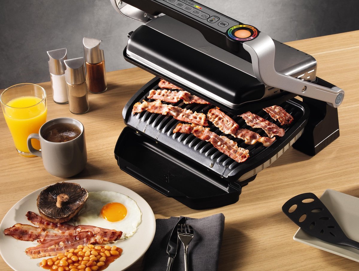 Tefal Optigrill+ GC712D Slimme Contactgrill met Automatische Kooksensor - MR commerce