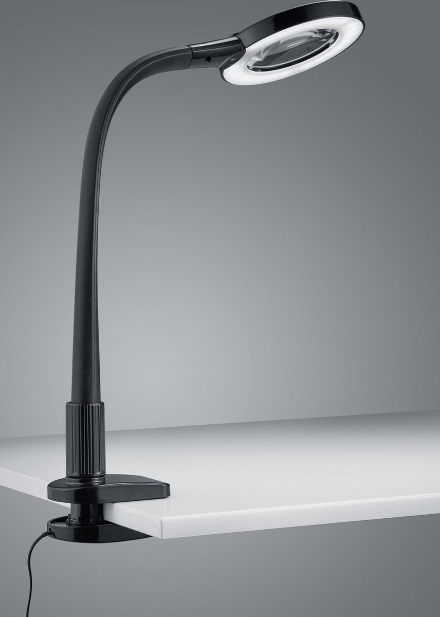 Trio Lighting LUPO LED Klemlamp - Inclusief Lichtbron - Modern Zwart Design - MR commerce