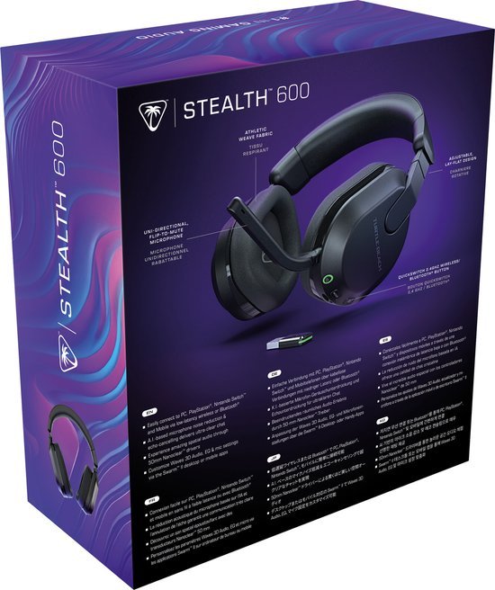 Turtle Beach Stealth 600 Draadloze Gamingheadset Zwart voor Alle Platforms - MR commerce