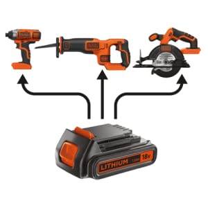 Accu Black en Decker 18v lithium 2ah | BL2018-XJ | 5035048447178 | schuifaccu | MR commerce