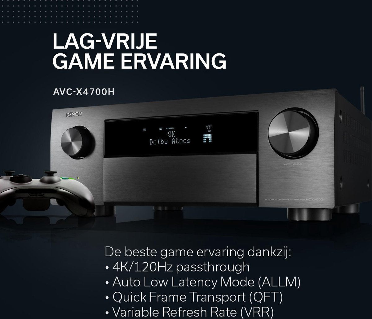 Denon AVC - X4700H 125 W 9.2 kanalen Surround 3D Zwart | 4951035072851 | Receiver - MR commerce
