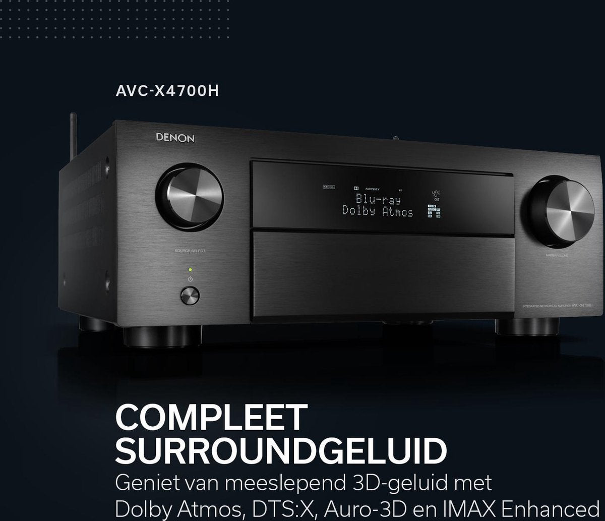 Denon AVC - X4700H 125 W 9.2 kanalen Surround 3D Zwart | 4951035072851 | Receiver - MR commerce