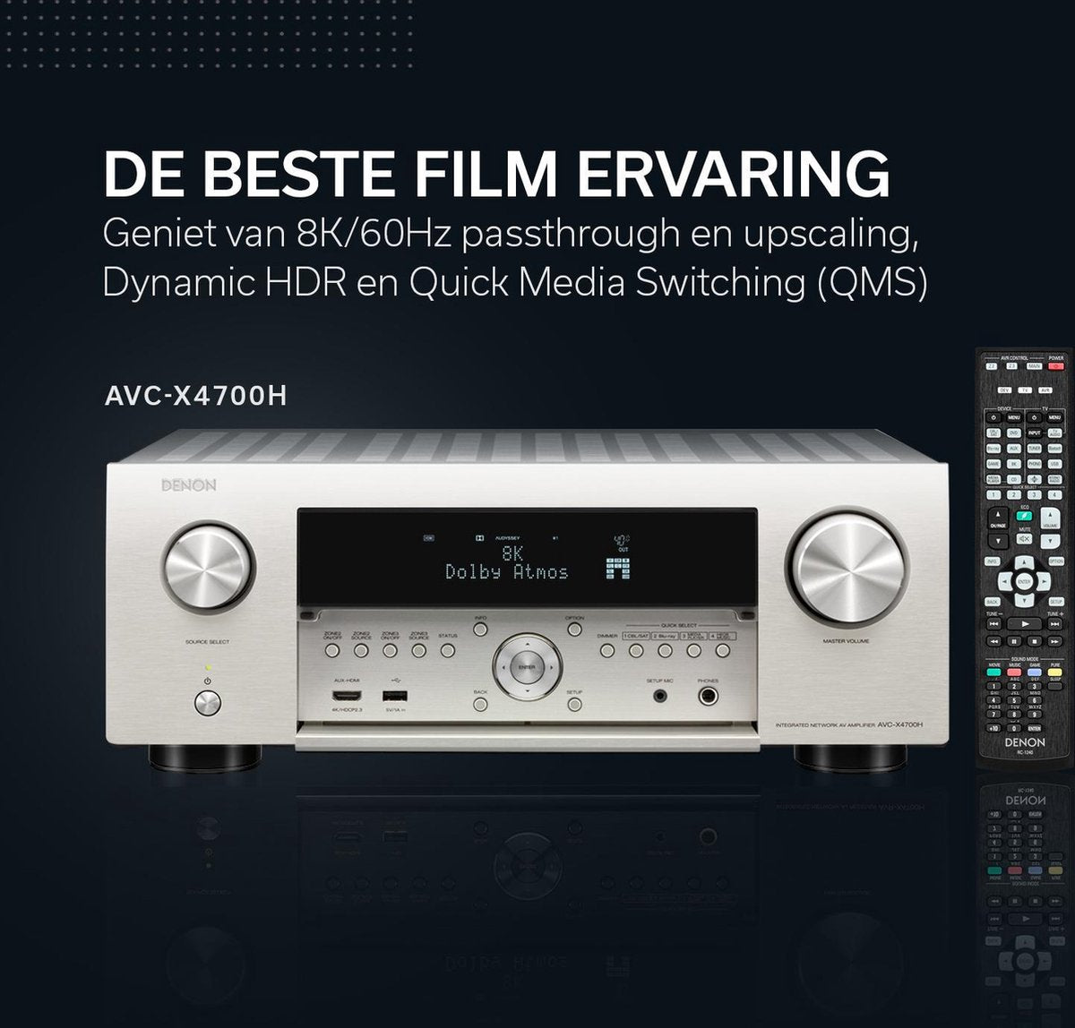 Denon AVC - X4700H 125 W 9.2 kanalen Surround 3D Zwart | 4951035072851 | Receiver - MR commerce